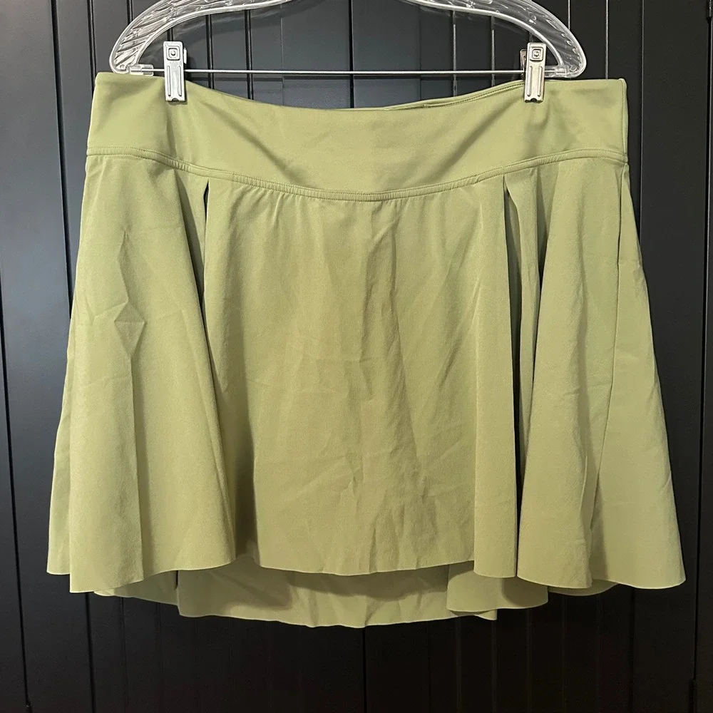 Nike Dri-FIT Golf Tennis Skort 2X Green Athletic Active Pickleball Plus Sporty